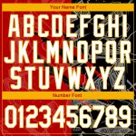 Custom Graffiti Pattern Baseball Jersey 3D Scratch White Black Yellow with Personalized Name and Number Personalized Graffiti