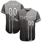 Custom Personalized Graffiti Baseball Jersey White Gray 3D Team Authentic Name and Number Personalized Graffiti Pattern White-Gray