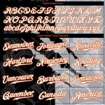 Custom Name and Number Personalized Graffiti Pattern Baseball Jersey 3D Scratch White Gray-Orange Authentic Team Apparel