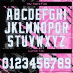 Personalized 3D Baseball Jersey with Custom Name & Number, White-Light Blue Graffiti Pattern Personalized Graffiti Pattern