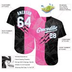 Personalized 3D Baseball Jersey with Custom Name & Number, White-Light Blue Graffiti Pattern Personalized Graffiti Pattern