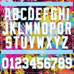 Custom Name Number Psychedelic Graffiti Pattern Long Sleeve Performance T-Shirt in White-Light Blue Personalized Graffiti