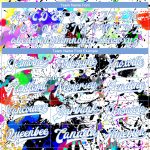 Personalized 3D Graffiti Pattern Bomber Jacket with White and Light Blue Splashes, Full-Snap Varsity Letterman Style Personalized