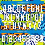 Custom Dinosaur Graffiti Pattern Varsity Letterman Jacket with Name and Number - White Navy Grunge Art 3D Bomber Style Personalized