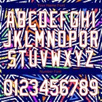 Custom Name Number 3D Bomber Varsity Jacket Urban Street Art Graffiti Pattern Abstract Geometric White-Orange Grunge Design