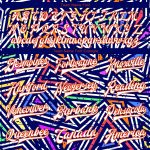 Custom Name Number 3D Bomber Varsity Jacket Urban Street Art Graffiti Pattern Abstract Geometric White-Orange Grunge Design
