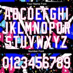 Custom Name Number 3D Bomber Varsity Jacket - Personalized White Pink Graffiti Pattern Modern Geometric Grunge Style Personalized