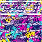 Custom Name Number Golf Polo Shirt 3D Performance Graffiti White Purple Pattern Personalized Graffiti Pattern White-Purple