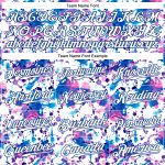 Custom Name and Number Baseball Jersey - Personalized White-Royal Graffiti Pattern 3D Abstract Watercolor Design Personalized