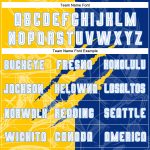 Custom Personalized Soccer Jersey White Yellow Light Blue Graffiti Pattern with Name and Number - Team Uniform Personalized