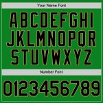 Custom Name Number Baseball Jersey - Personalized Grass Green Black Old Gold Design Personalized Grass Green Black-Old Gold