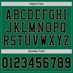 Custom Name and Number Personalized Grass Green Black-Old Gold Football Jersey - Authentic Throwback Mesh Team Jersey Personalized