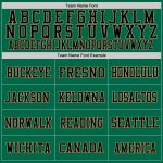 Custom Name and Number Personalized Grass Green Black-Old Gold Football Jersey - Authentic Throwback Mesh Team Jersey Personalized