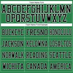 Custom Name Number Football Jersey - Authentic Black-White Mesh, Personalized Grass Green Team Apparel Personalized Grass