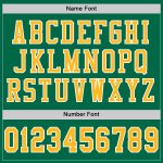 Personalized Green Gold White Mesh Authentic Football Jersey Personalized Grass Green Gold-White Mesh Authentic Football