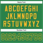 Custom Grass Green and Gold Football Jersey with Personalized Name and Number - Authentic Team Apparel Personalized Grass