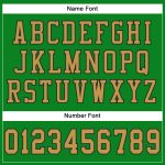 Personalized Grass Green Black Gold Mesh Football Jersey - Authentic Athletic Apparel Personalized Grass Green Old Gold-Black
