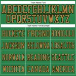 Custom Football Jersey with Personalized Name and Number, Grass Green & Old Gold/Black Mesh, Authentic Team Gear Personalized