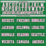 Custom Personalized Football Jersey with Name and Number in Grass Green Pink-White Mesh - Authentic Throwback Style Personalized
