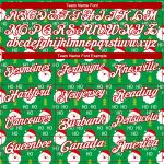 Custom Team Name and Number 3D Christmas Golf Polo Shirt in Grass Green Red-White Personalized Grass Green Red-White 3D Christmas