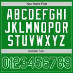 Custom Name Number Authentic Baseball Jersey - Personalized Grass Green White Team Jersey Personalized Grass Green White