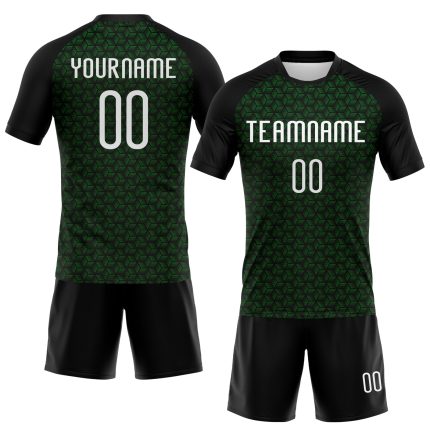 Custom Name Number Geometric Sublimation Volleyball Jersey Grass Green White Black Team Uniform Personalized Grass Green
