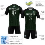 Custom Name Number Geometric Sublimation Volleyball Jersey Grass Green White Black Team Uniform Personalized Grass Green