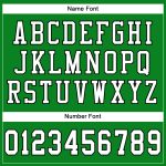 Personalized Football Jersey - Authentic Mesh in Grass Green and White-Black Personalized Grass Green White-Black Mesh Authentic