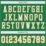 Personalized Grass Green White Gold Authentic Football Jersey - Custom Mesh Sportswear Personalized Grass Green White-Gold