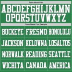 Custom Name and Number Authentic Football Jersey in Grass Green White-Gray Mesh - Personalized Team Apparel Personalized