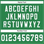 Customizable Grass Green Football Jersey with White Mesh - Personalized Name & Number Personalized Grass Green White Mesh
