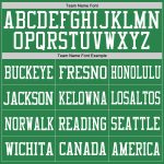 Customizable Grass Green Football Jersey with White Mesh - Personalized Name & Number Personalized Grass Green White Mesh