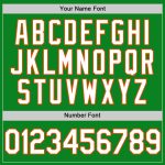 Custom Name & Number Baseball Jersey - Personalized Grass Green & White-Orange Team Jersey Personalized Grass Green White-Orange