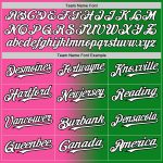 Custom Name Number Baseball Jersey - Authentic Gradient Grass Green White Pink Black Fashion Team Apparel Personalized Grass