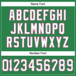 Custom Football Jersey with Personalized Name and Number - Grass Green White-Pink Mesh Personalized Grass Green White-Pink