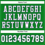 Custom Personalized Football Jersey - Grass Green White Purple Mesh, Team Name & Number Personalized Grass Green White-Purple