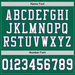 Custom Name and Number Authentic Throwback Football Jersey - Personalized Green White-Purple Mesh Team Jersey Personalized