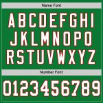 Customizable Grass Green White-Red Football Jersey with Name & Number - Authentic Throwback Style Personalized Grass Green