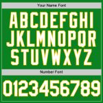 Custom Name and Number Baseball Jersey - Personalized Grass Green White-Yellow Team Jersey Personalized Grass Green White-Yellow