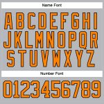 Custom Gray Bay Orange-Black Hockey Jersey with Personalized Name and Number - Lace Neck Design Personalized Gray Bay Orange-Black