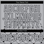 Custom Name Number 3D Geometric Pattern Baseball Jersey - Personalized Gray Black Authentic Team Design Personalized Gray