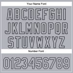 Custom Name and Number Rave Pumpkin Halloween Baseball Jersey - Personalized Gray Black 3D Pattern Design Personalized Gray