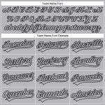 Custom Name and Number Authentic Baseball Jersey with Gray Black 3D Pattern Side Stripes Personalized Gray Black 3D Pattern