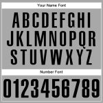 Custom Name and Number Personalized Baseball Jersey in Gray and Black - Authentic Team Apparel Personalized Gray Black Authentic