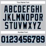 Custom Name and Number Authentic Basketball Jersey - Personalized Gray Black-Blue Throwback Style Personalized Gray Black-Blue