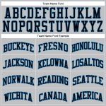 Custom Name and Number Authentic Basketball Jersey - Personalized Gray Black-Blue Throwback Style Personalized Gray Black-Blue
