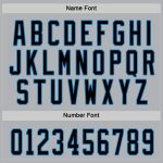 Custom Name and Number Hockey Jersey - Personalized Gray Black-Blue Team Jersey Personalized Gray Black-Blue Hockey Jersey