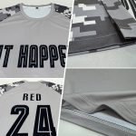 Custom Name Number Gray Black Camo Soccer Jersey Uniform Personalized Team Apparel Personalized Gray Black-Camo Sublimation