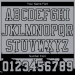 Custom Name Number Basketball Jersey Sublimation Round Neck Gray Black Color Splash Personalized Suit Personalized Gray Black