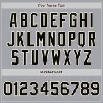 Custom Name and Number Varsity Jacket - Personalized Gray Black-Cream Full-Snap Bomber Letterman Jacket Personalized Gray